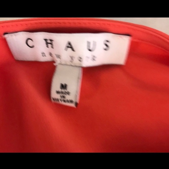NWT CHAUS New York Hibiscus Color Blouse Size M - Picture 3 of 5
